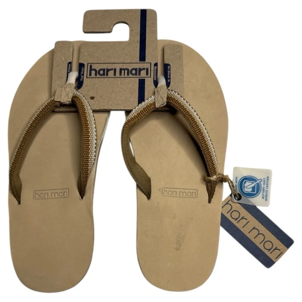 Hari Mari Scouts Women’s Flip Flops Sandals Tobacco Breeze Size 8 NWT
